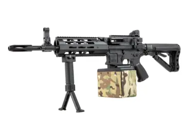 Replika karabinu maszynowego CM16 LMG - czarna - obrazek 2