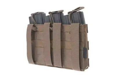 Potrójna ładownica Open Top na magazynki M4/M16 - coyote brown - obrazek 2