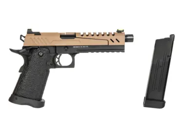 Replika pistoletu Hi-capa 5.1 Split Slide - tan / czarna - obrazek 3