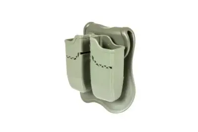 asgbox.pl - Podwójna ładownica na magazynki pistoletowe Glock - oliwkowa