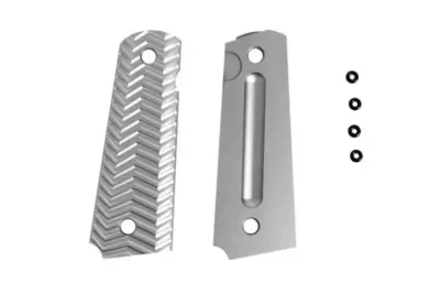 asgbox.pl - Aluminiowe okładziny chwytu TYPE C do pistoletów typu Colt 1911 - szare