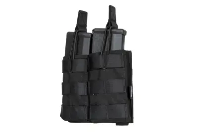 Podwójna ładownica MOLLE na 2 magazynki typu M4/M16 - czarna - obrazek 2