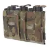 asgbox.pl - Potrójna ładownica Open Top na magazynki M4/M16 + pistoletowe - Multicam