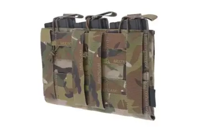 asgbox.pl - Potrójna ładownica Open Top na magazynki M4/M16 + pistoletowe - Multicam