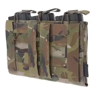 asgbox.pl - Potrójna ładownica Open Top na magazynki M4/M16 + pistoletowe - Multicam