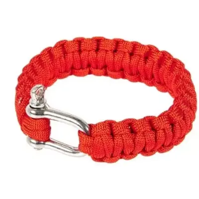 asgbox.pl - Bransoletka survivalowa (U) - czerwona