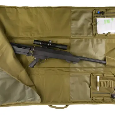 asgbox.pl - Pokrowiec na broń z matą strzelecką 128cm - Oliwkowy