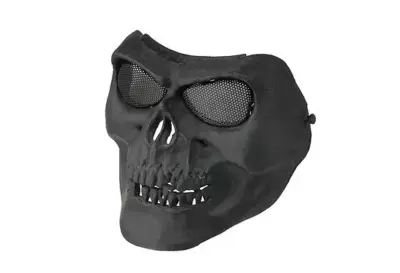 Maska na twarz Skull Style - czarna - obrazek 2