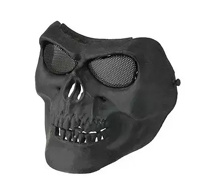 Alternative view of Maska na twarz Skull Style - czarna