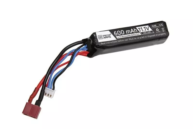 Akumulator LiPo 11,1V 600mAh 20/40C do PDW - T-Connect (Deans) OD-G-SPE-06-028188-00 asgbox.pl asgbox.pl - Akumulator LiPo 11