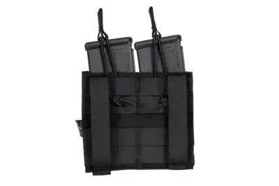 Podwójna ładownica MOLLE na 2 magazynki typu M4/M16 - czarna - obrazek 3