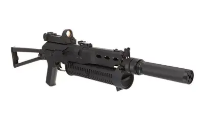Replika pistoletu maszynowego PP-19 Bizon z tłumikiem i kolimatorem - obrazek 2