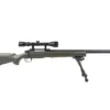 Replika karabinu snajperskiego SW-04J Army (z lunetą i dwójnogiem) - oliwkowa OD-G-SWL-03-003801-00 asgbox.pl