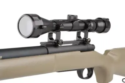 asgbox.pl - Replika karabinu snajperskiego SW-04J Army (z lunetą i dwójnogiem) - tan