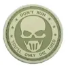 asgbox.pl - Naszywka 3D – Don't Run - Ghost - olive