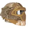 Replika kasku FAST PJ G4 System z osłoną twarzy - Desert OD-G-EME-21-021510-00 asgbox.pl
