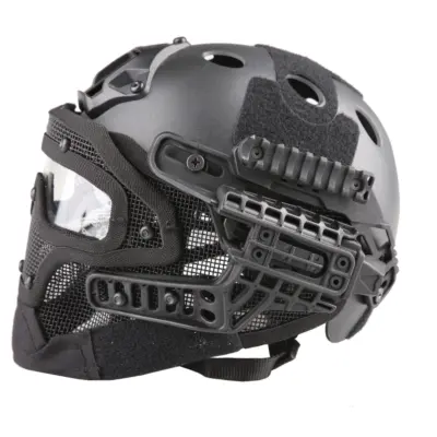 Alternative view of Replika kasku FAST PJ G4 System z osłoną twarzy - czarny