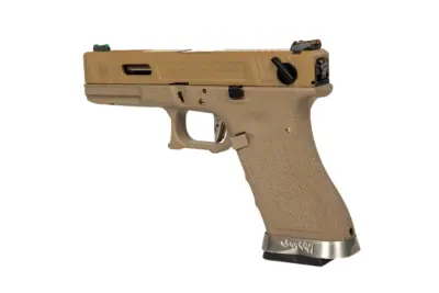 Replika pistoletu G Force G18 T9 -Tan/ Srebrny - obrazek 4