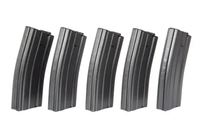 Zestaw 5 magazynków hi-cap 300 kulek do M4/M16 - szary - obrazek 2