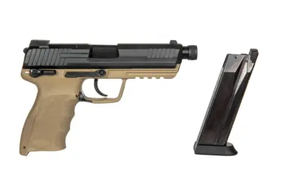 Replika pistoletu TM45 Tactical z tłumikiem - Tan - obrazek 3