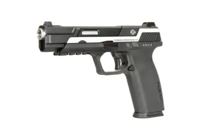 Replika pistoletu Piranha MK I - srebrna - obrazek 4