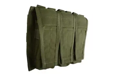 Potrójna ładownica typu AVS na magazynki M4/M16 - olive drab - obrazek 3