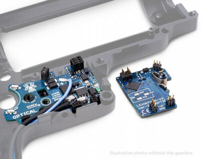 JeffTron LEVIATHAN V2 Optical (rear wired)  plus  CNC SPEED Trigger - Black - obrazek 3