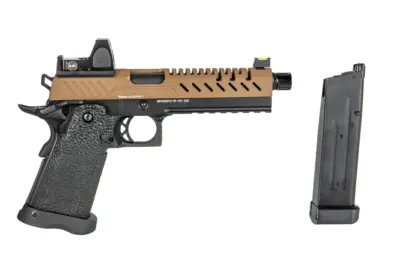 Replika pistoletu Vorsk hi-capa 5.1 BDS - tan/czarna - obrazek 3