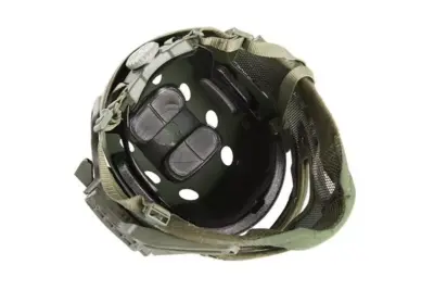 Replika kasku FAST PJ G4 System z osłoną twarzy - Olive Green - obrazek 4