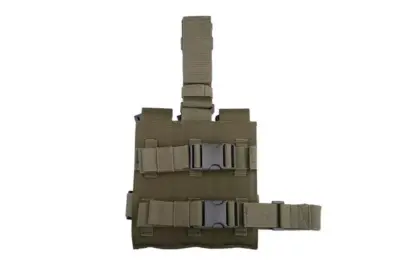 Potrójna ładownica udowa na magazynki typu MP5 - oliwkowa - obrazek 2