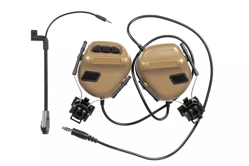 Zestaw słuchawkowy ERM na hełm - Tan DRA-31-026637-00 asgbox.pl Zestaw słuchawkowy ERM na hełm - Tan - obrazek 3