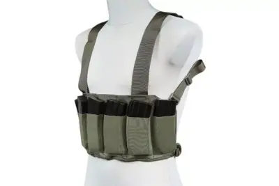Niskoprofilowa kamizelka Speed Chest Rig - Sage Green - obrazek 3