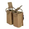 Podwójna ładownica pistoletowa do kamizelek szkieletowych - Coyote Brown OD-G-EME-19-027864-00 asgbox.pl