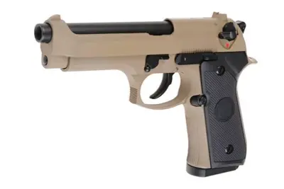 Replika pistoletu M92 (CO2) - tan - obrazek 2