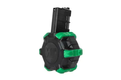 asgbox.pl - Bębnowy magazynek green gas 350 kulek do replik WE M4/M16 GBBR
