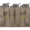 Potrójna ładownica Open Top na magazynki M4/M16 + pistoletowe - khaki OD-G-EME-19-020191-00 asgbox.pl