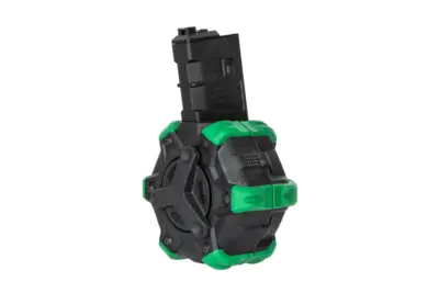 Bębnowy magazynek green gas 350 kulek do replik WE M4/M16 GBBR - obrazek 2