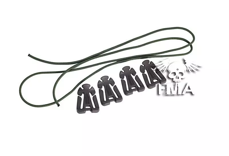 Zestaw klipsów mocujących - olive drab OD-G-FMA-31-005609-00 asgbox.pl asgbox.pl - Zestaw klipsów mocujących - olive drab