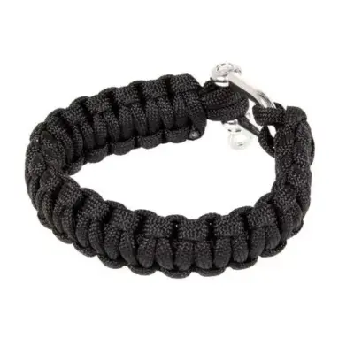 asgbox.pl - Bransoletka survivalowa (U) - czarna