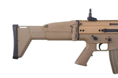 Replika karabinka FN SCAR Dark Earth AEG - tan - obrazek 3