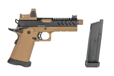 Replika pistoletu Vorsk hi-capa 4.3 BDS - czarna/tan - obrazek 5