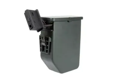 asgbox.pl - Elektryczny magazynek pudełkowy 2500 kulek do replik M249 - oliwkowy