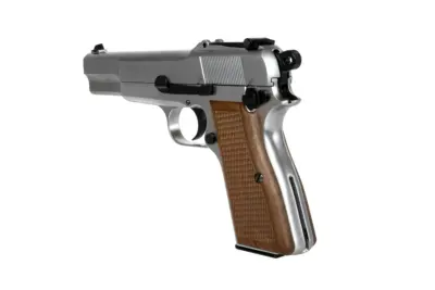Replika pistoletu Browning Hi Power MK III - Srebrny - obrazek 4