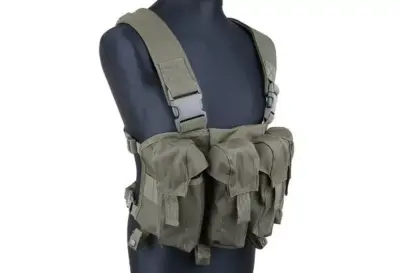 Kamizelka taktyczna typu Chest Rig - oliwkowa - obrazek 2