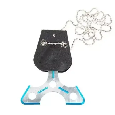 asgbox.pl - Naszyjnik/brelok shuriken - niebieski