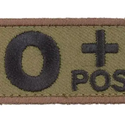 asgbox.pl - Naszywka BloodType : O+POS - forest