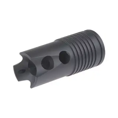 asgbox.pl - Stalowy tłumik płomieni do replik AK - czarny