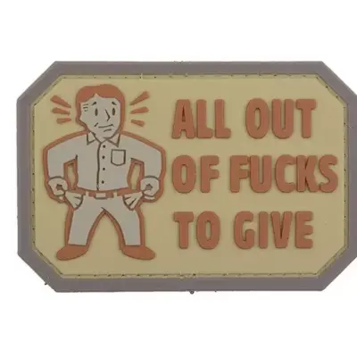 asgbox.pl - Naszywka 3D - All Out - tan