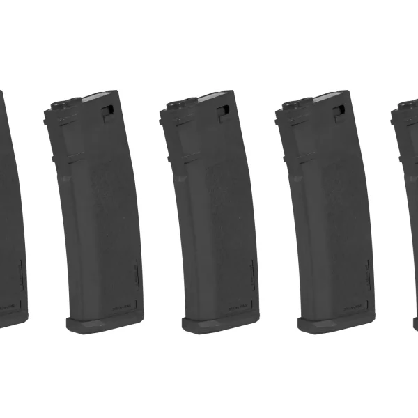 asgbox.pl - Zestaw 5 magazynków S-Mag Mid-Cap na 125 kulek - czarny