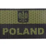 asgbox.pl - Naszywka IR - Flaga Polska A1 z napisem - OD
